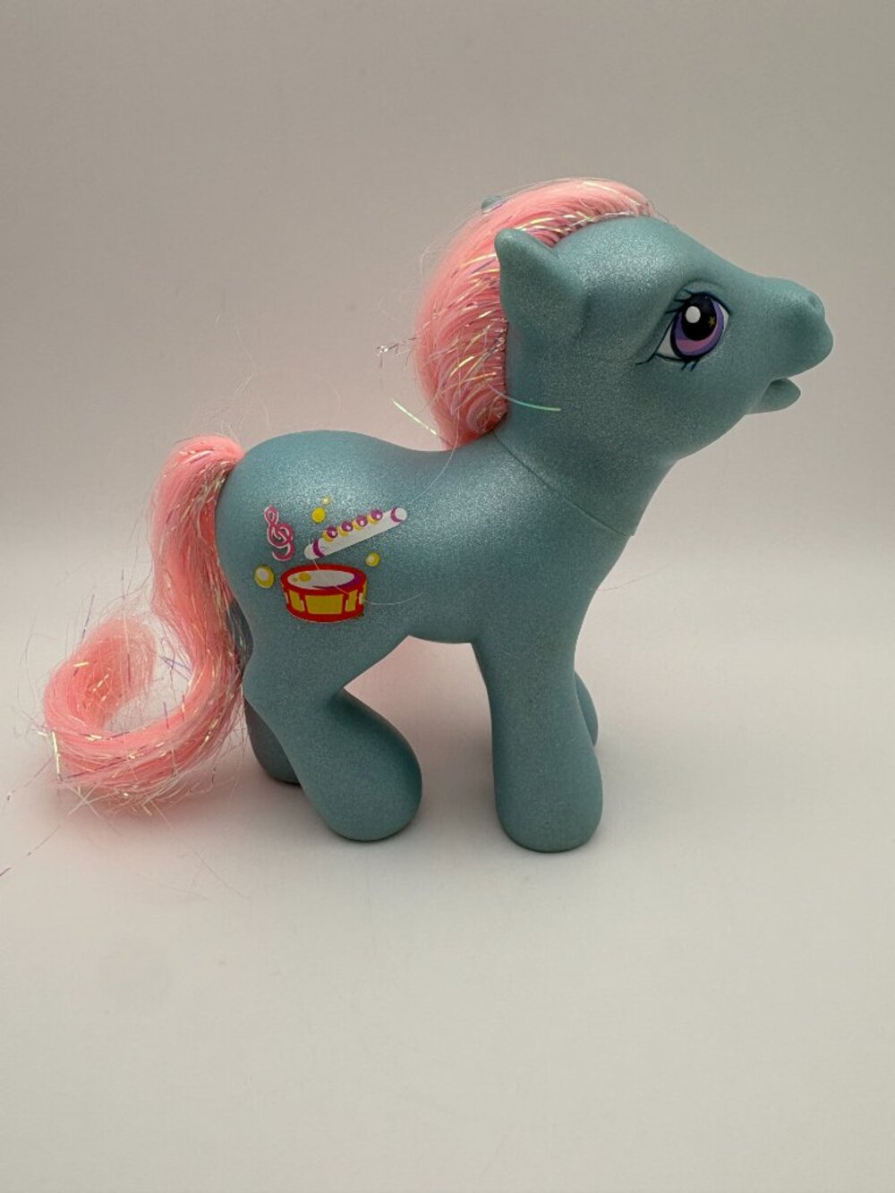My Little Pony (MLP) Piccolo Blue Pink G3 4.5" 2002 (MLP:LOT1-11)